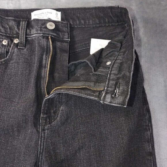 Abercrombie & fitch The Ankle Ultra High-Rise ripped knees 26/2 jeans Raw Hem - Picture 6 of 11